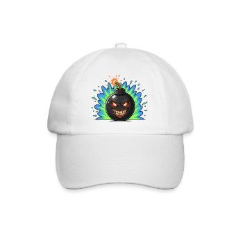 Angry Bomber Ball Neonburst - Baseball Cap - white/white - Front