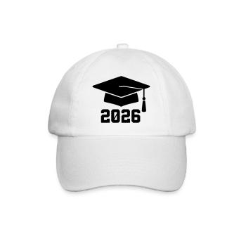 Doctoral Hat Graduation 2026 Coat of Arms - Baseball Cap - white/white - Front
