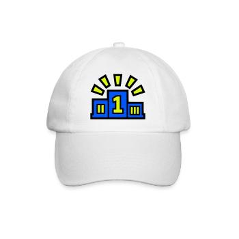 Winner Podium Place 1 Champion - Baseball Cap - white/white - Front