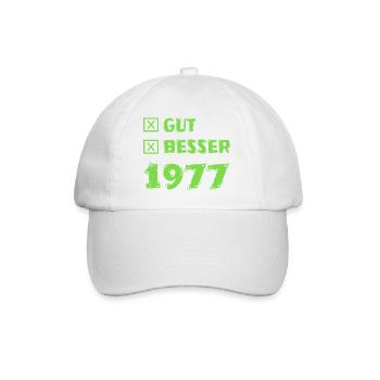 1977 - Baseballkappe - Weiß/Weiß - Vorne