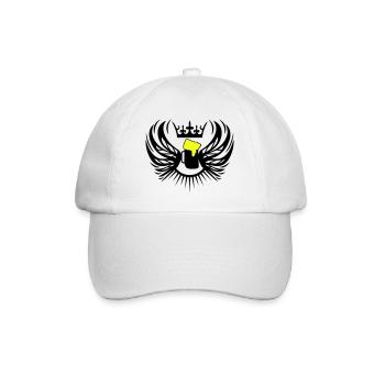 bier_wappen2 - Baseballkappe - Weiß/Weiß - Vorne
