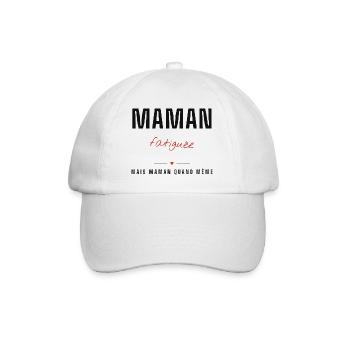 Maman Fatiguée - Force et Fierté - Casquette classique - blanc/blanc - Devant