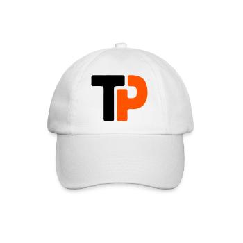 Équipe de ping-pong TP avec logo de tennis de table - Casquette classique - blanc/blanc - Devant