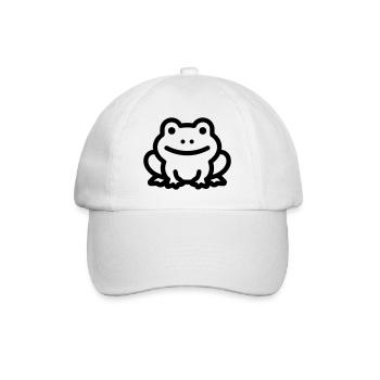 frog - Baseball Cap - white/white - Front
