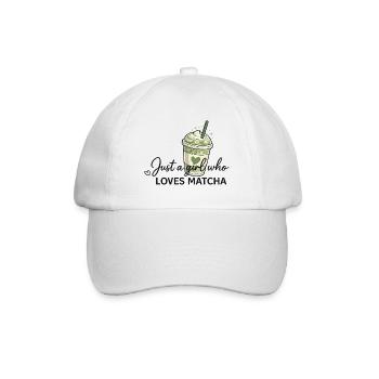 Une seule fille aime le matcha - Casquette classique - blanc/blanc - Devant