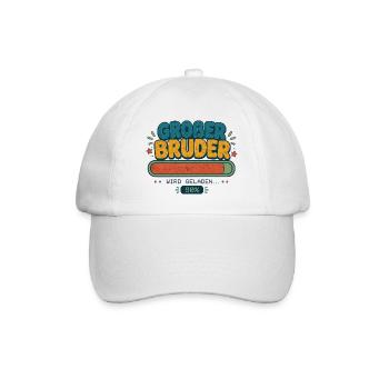 Großer Bruder wird geladen 90% - Baseballkappe - Weiß/Weiß - Vorne