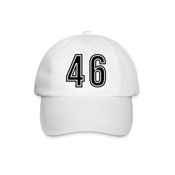 46 Symbole numérique - Casquette classique - blanc/blanc - Devant