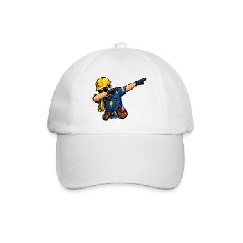 Électricien en tamponnage - Casquette classique - blanc/blanc - Devant