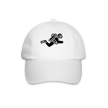 tauchen - Baseballkappe - Weiß/Weiß - Vorne