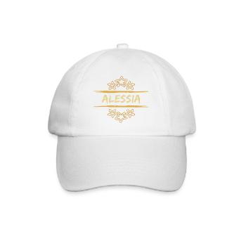 Birth name Alessia - Baseball Cap - white/white - Front