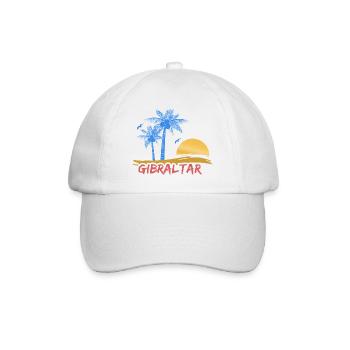 Cadeau pour Gibraltar - Casquette classique - blanc/blanc - Devant