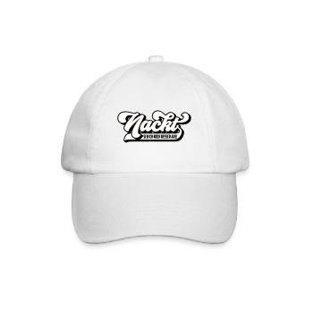 Farben änderbar | Nackt seh ich noch besser aus - Baseballkappe - Weiß/Weiß - Vorne