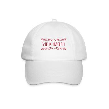 Vieux Machin Humour Anniversaire Homme - Casquette classique - blanc/blanc - Devant