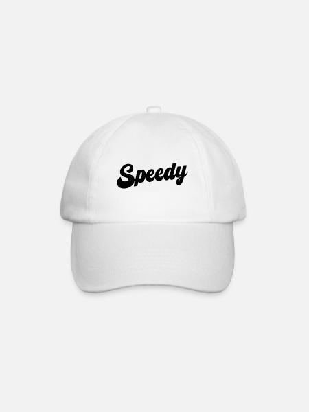 Speedy - Baseball Cap - white/white