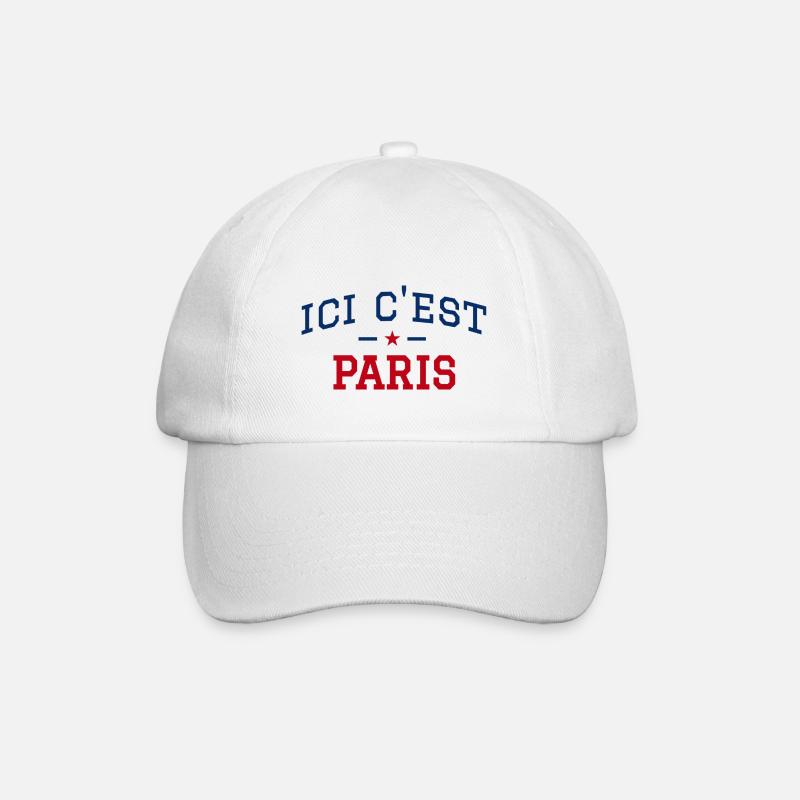 Ici c'est Paris - Casquette classique - blanc/blanc