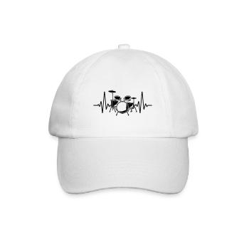| changeable de couleur Battements de cœur - Casquette classique - blanc/blanc - Devant