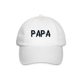 Papa-Geschenk - Der beste Papa - Baseballkappe - Weiß/Weiß - Vorne