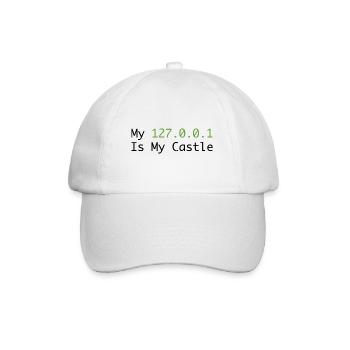 My 127.0.0.0.1 Is My Castle - Casquette classique - blanc/blanc - Devant