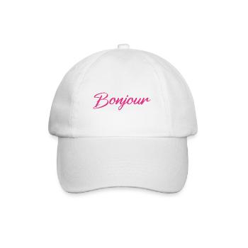 bonjour - Casquette classique - blanc/blanc - Devant