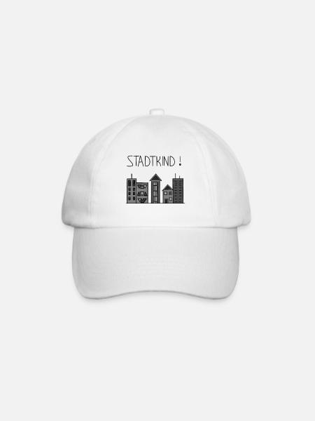 Stadtkind - Baseball Cap - white/white