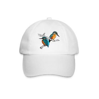 deux oiseaux de glace - Casquette classique - blanc/blanc - Devant