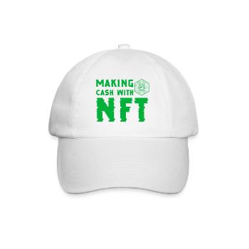 Making cash with NFT - Casquette classique - blanc/blanc - Devant
