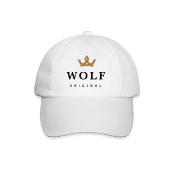 Wolf - Baseballkappe - Weiß/Weiß - Vorne