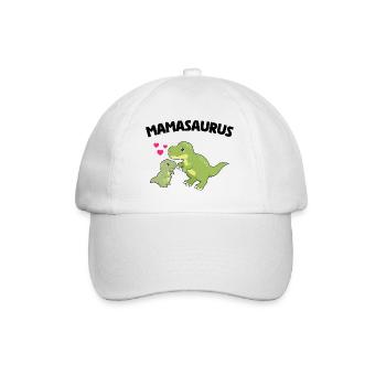 Mamasaurus - Conception de dinosaure mignon - Casquette classique - blanc/blanc - Devant
