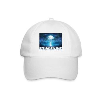 Chasing the horizon Saying Sayings Motto - Baseball Cap - white/white - Front