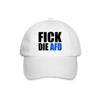 Fick die afd - Baseballkappe - Weiß/Weiß - Vorne