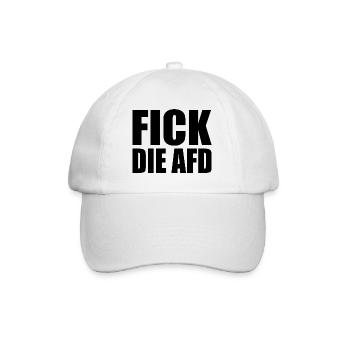 Fick die afd - Baseballkappe - Weiß/Weiß - Vorne