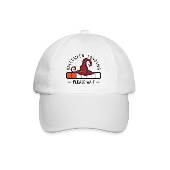 Hexenhut Spruch Halloween Loading Please Wait - Baseball Cap - white/white - Front