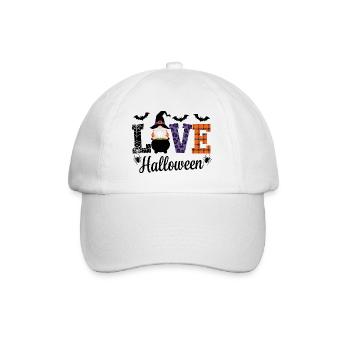 Halloween Love Lettering Gnome - Baseball Cap - white/white - Front