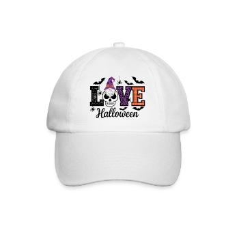 Halloween Love Lettering Gnome - Baseball Cap - white/white - Front