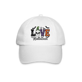 Halloween Love Lettering Gnome - Baseball Cap - white/white - Front
