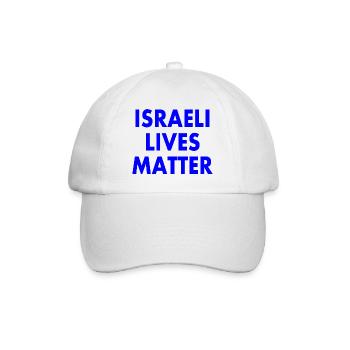 Israeli lives matter - Baseballkappe - Weiß/Weiß - Vorne