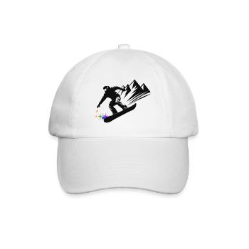 Snowboard Snowboarder Snowboard Sports d’hiver - Casquette classique - blanc/blanc - Devant