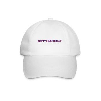 ALLES GUTE ZUM GEBURTSTAG. ALLES GUTE ZUM GEBURTSTAG. JAHRESTAG. - Baseballkappe - Weiß/Weiß - Vorne