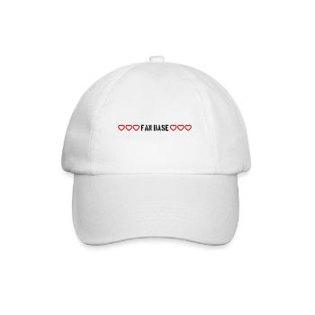 Fan Base Heart Love - Baseball Cap - white/white - Front