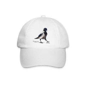 Corvus corone - Casquette classique - blanc/blanc - Devant