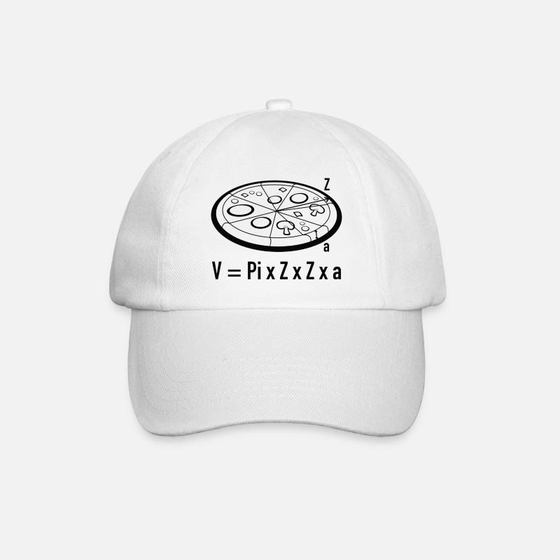 Pizza Math - Baseball Cap - white/white