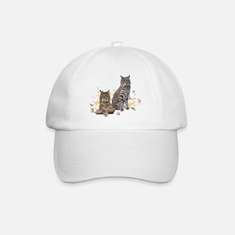 Luchs - Baseballkappe - Weiß/Weiß