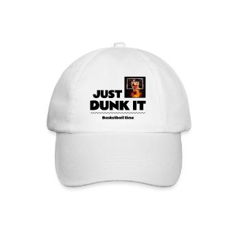 Just dunk it. Fan de basket - Casquette classique - blanc/blanc - Devant