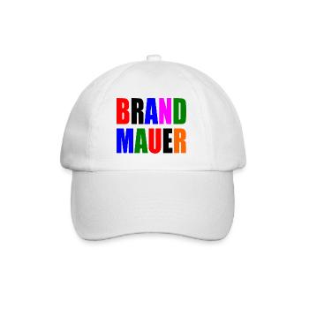 brandmauer - Baseballkappe - Weiß/Weiß - Vorne