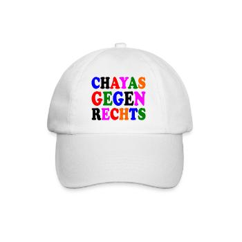 chayas gegen rechts - Baseballkappe - Weiß/Weiß - Vorne