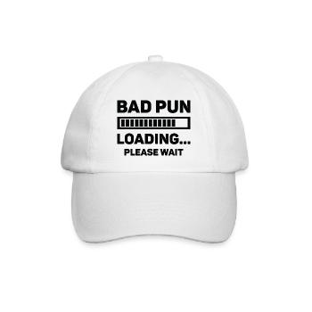 Bad Pun Loading ... Veuillez patienter - Casquette classique - blanc/blanc - Devant