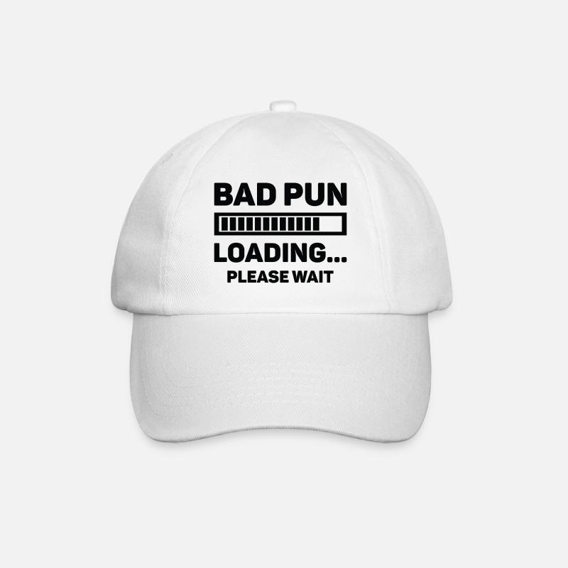 Bad Pun Loading ... Veuillez patienter - Casquette classique - blanc/blanc