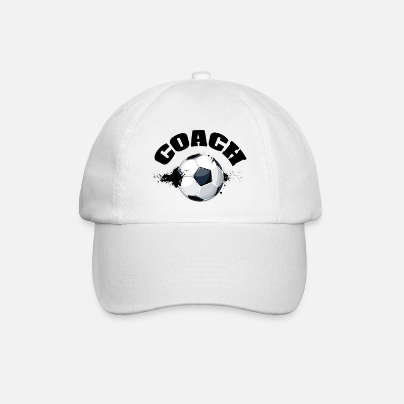 Fußballtrainer - Baseballkappe - Weiß/Weiß