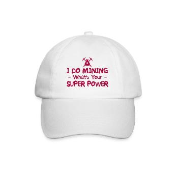 Mining - Baseball Cap - white/white - Front