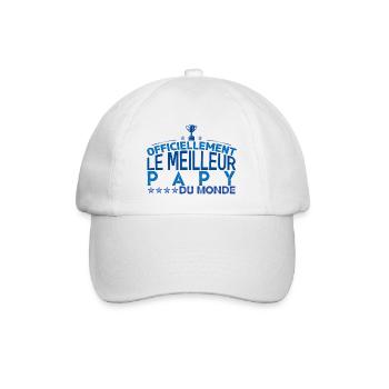 Papy Cadeau pour papy Anniversaire papy Papa !! - Casquette classique - blanc/blanc - Devant
